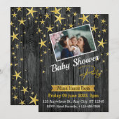 Meilleure carte d'invitation plate pour Baby Showe (Devant / Derrière)