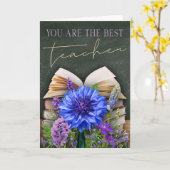 Meilleure Carte Florale de Tableau Noir pour Ensei (Fleur jaune)