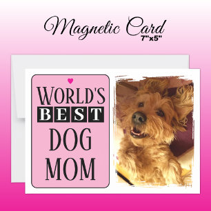 Meilleure carte magnétique rose photo mère ou papa