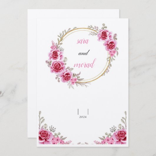 meilleure carte mariage (Devant / Derrière)