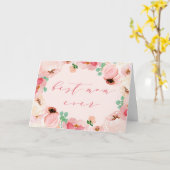 Meilleure carte mère | Carte de fête des mères (Fleur jaune)