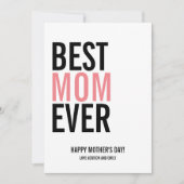Meilleure carte mère pour la fête des mères (Devant)