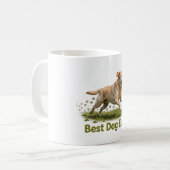 Meilleure Chienne Labrador Mug Café (Devant gauche)