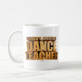 Meilleure Danse Enseignante Mug café du monde (Gauche)