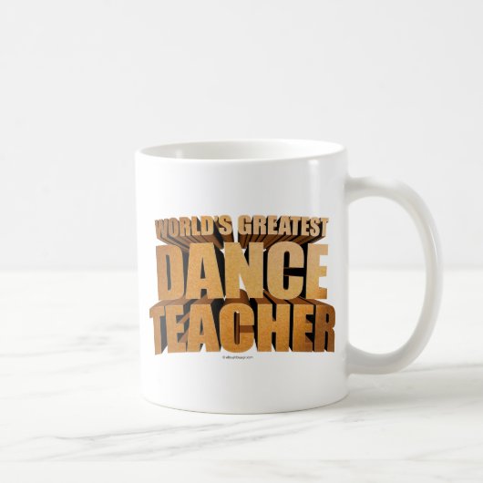 Meilleure Danse Enseignante Mug café du monde (Droite)