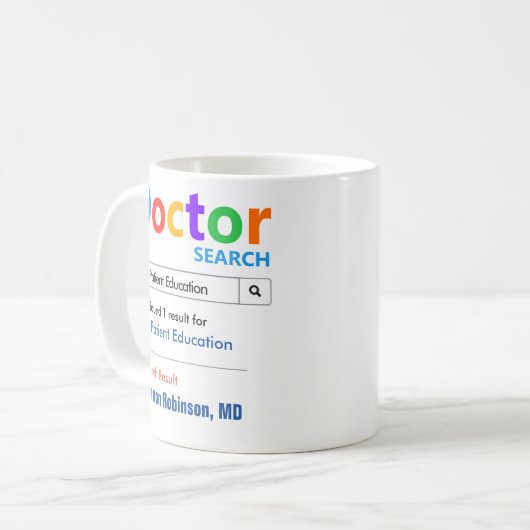 Meilleure éducation des patients Mug cadeau (Devant gauche)