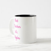 Meilleure enseignante de tous les temps Mug à café (Devant gauche)
