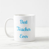 Meilleure Enseignante Mug à Café (Gauche)