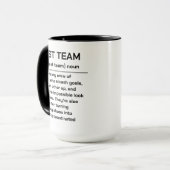 Meilleure Équipe de Tous les Temps | Mug de Reconn (Devant gauche)