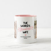 Meilleure Femme 2 Photo Mug à café à deux tons (Centre)