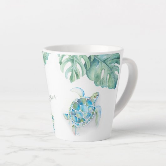 Meilleure femme Aquarelle Turtle Mug (Angle droit)