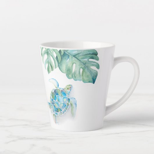 Meilleure femme Aquarelle Turtle Mug (Droite)