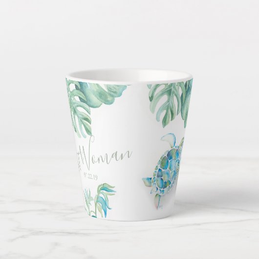 Meilleure femme Aquarelle Turtle Mug (Devant)