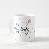Meilleure femme de pasteur jamais florale Mug (Devant gauche)