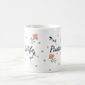 Meilleure femme de pasteur jamais florale Mug (Centre)
