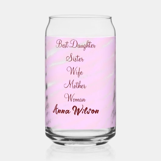 Meilleure femme mère épouse fille ajouter nom text (Recto)