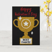 Meilleure Fiançaillée Carte de la Saint-Valentin P (Fleur jaune)