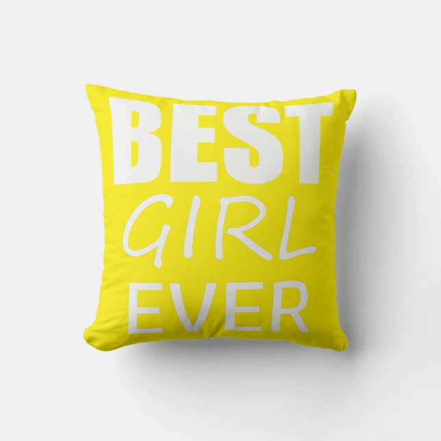 Meilleure Fille Funky Jamais Coussin Jeu Oreiller (Recto)