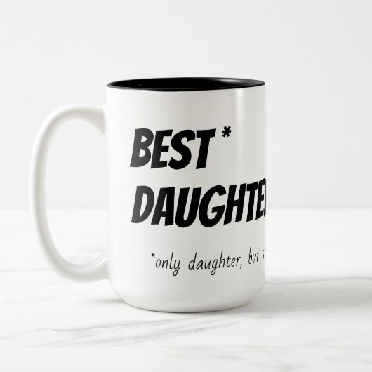 Meilleure fille Humour Mug (Gauche)
