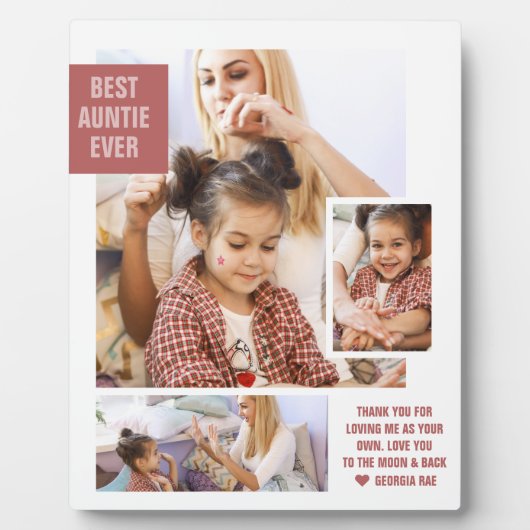 Meilleure fille jamais | Plaque de collage photo m (Devant)