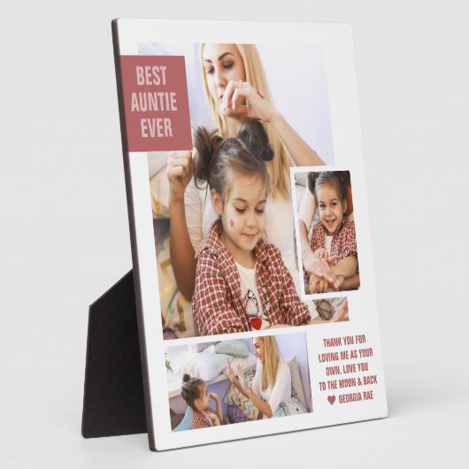 Meilleure fille jamais | Plaque de collage photo m (Côté)