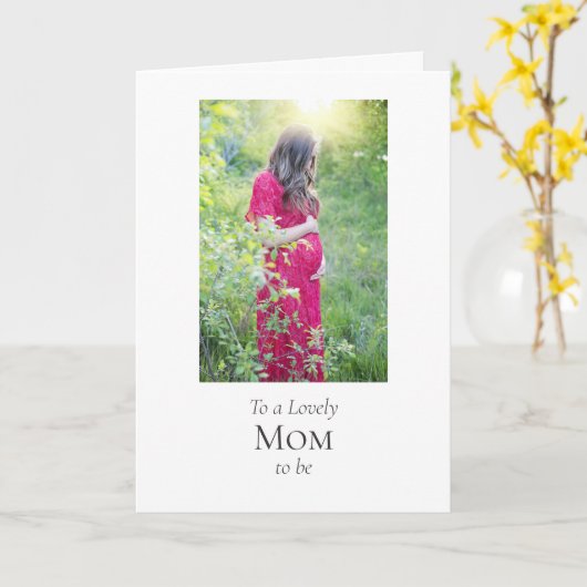 Meilleure future maman ever ! Carte (Fleur jaune)