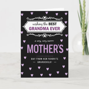 Meilleure Grand-mère du Monde Carte d'Amour