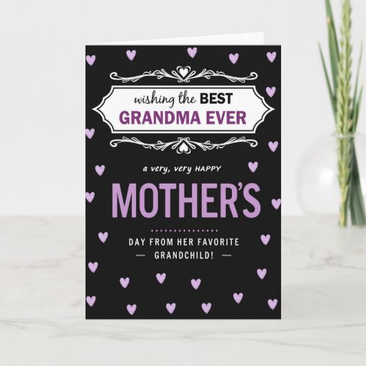 Meilleure Grand-mère du Monde Carte d'Amour (Devant)