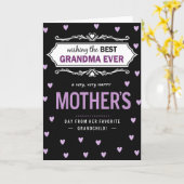 Meilleure Grand-mère du Monde Carte d'Amour (Fleur jaune)