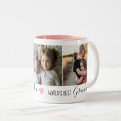 "Meilleure grand-mère/grand-père" Photo Café Mug D (Devant droit)