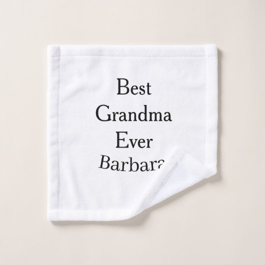 Meilleure grand-mère jamais nom date simple fête d (Gant de toilette)