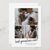 meilleure grand-mère jamais photo carte de fête de (Devant / Derrière)