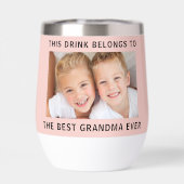 Meilleure Grand-mère jamais photo rose (Arrière)