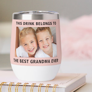 Meilleure Grand-mère jamais photo rose