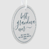 Meilleure grand-mère jamais Script photo sur le do (devant)