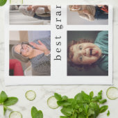 Meilleure grand-mère jamais serviettes de cuisine (Plié)