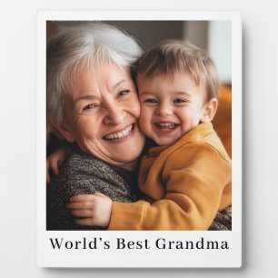 Meilleure Grand-mère Personnalisée Plaque Photo En
