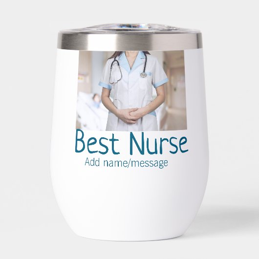 Meilleure infirmière ajouter le nom de la photo te (Avant)