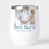 Meilleure infirmière ajouter le nom de la photo te (Arrière)