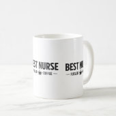 Meilleure infirmière alimentée par un mug à café (Devant droit)