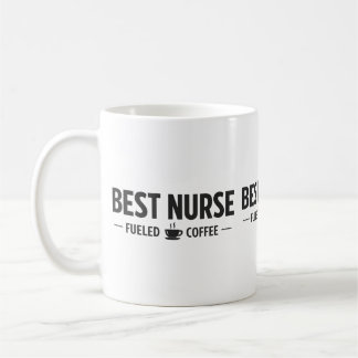 Meilleure infirmière alimentée par un mug à café