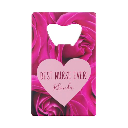 Meilleure infirmière jamais rose Roses (Devant)