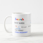 MEILLEURE INFIRMIÈRE Photo Mug Nouveauté Recherche (Gauche)