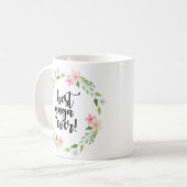 Meilleure jamais - tasse gaga drôle gaga florale (Devant gauche)