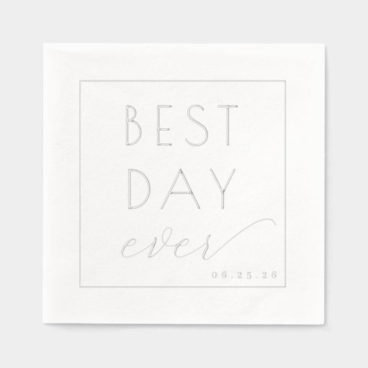 Meilleure journée optimiste gris minimaliste (Recto)
