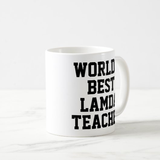 Meilleure Lamda Enseignant Mug Cadeau (Devant droit)