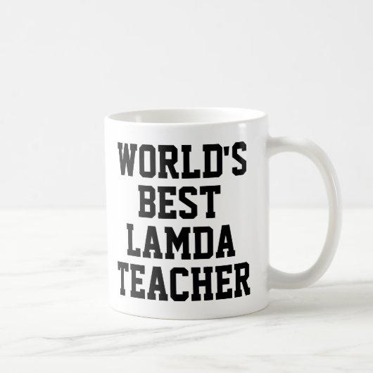 Meilleure Lamda Enseignant Mug Cadeau (Droite)