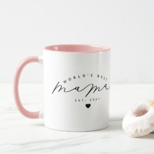 Meilleure Mama Cute Calligraphy Café Mug