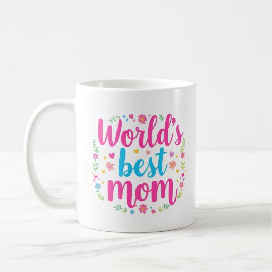 Meilleure maman au monde 15 Oz café Mug (Gauche)