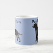 Meilleure Maman Black Lab Mug Personnalisé Labrado (Centre)